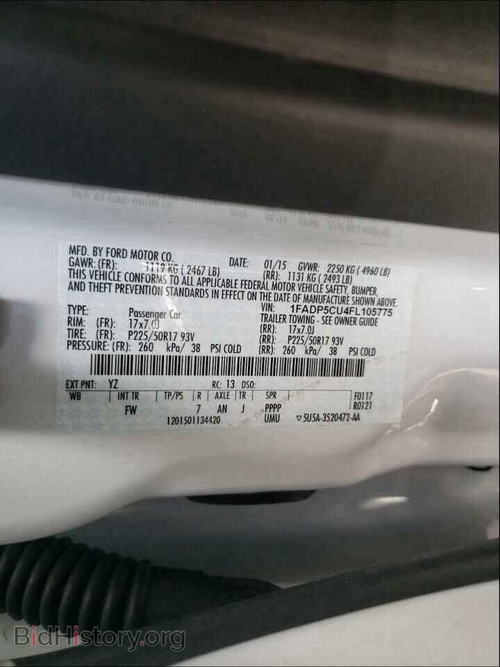 2015 FORD CMAX - VIN: 1FADP5CU4FL105775 - Фото 10