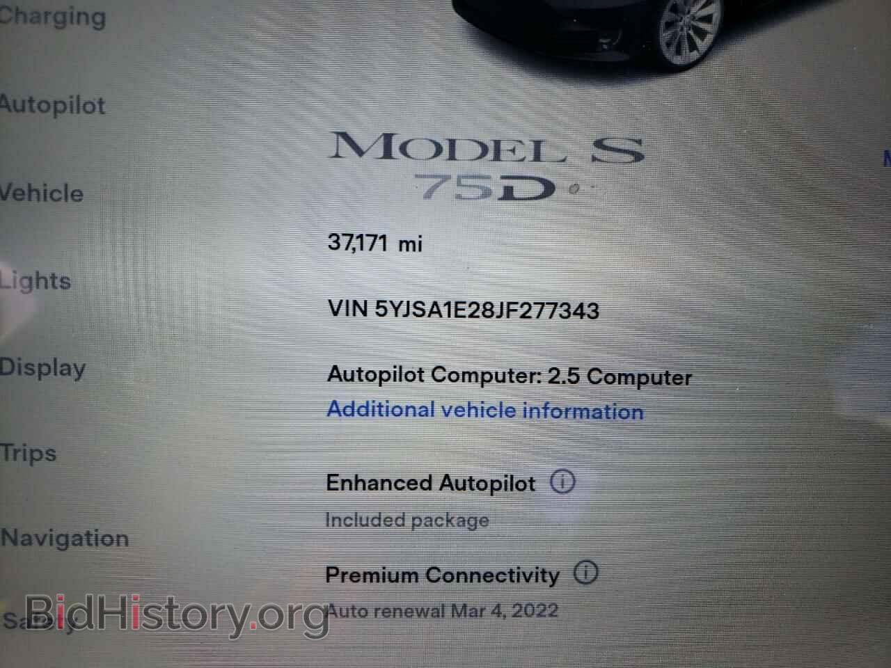 2018 TESLA MODEL S - VIN: 5YJSA1E28JF277343 - Photo 8