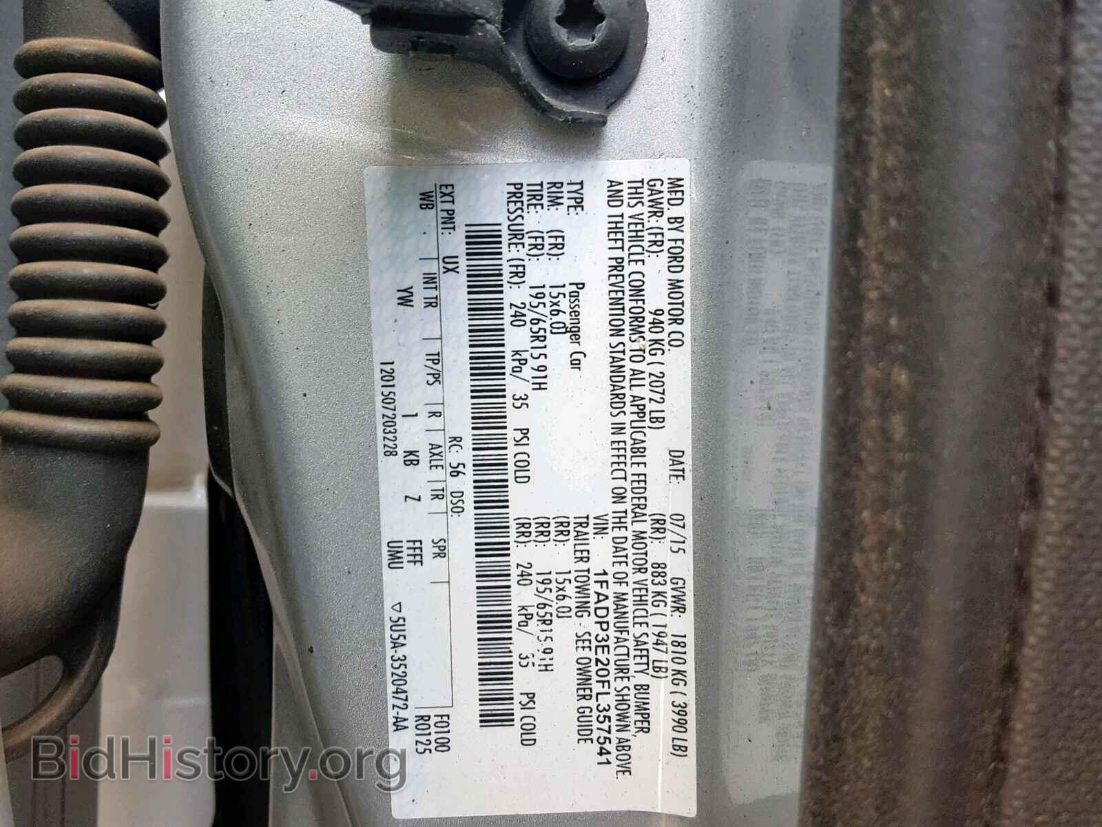 2015 FORD FOCUS - VIN: 1FADP3E20FL357541 - Photo 10