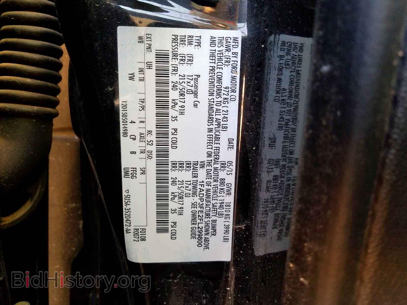 2015 FORD FOCUS - VIN: 1FADP3FE2FL299800 - Photo 10