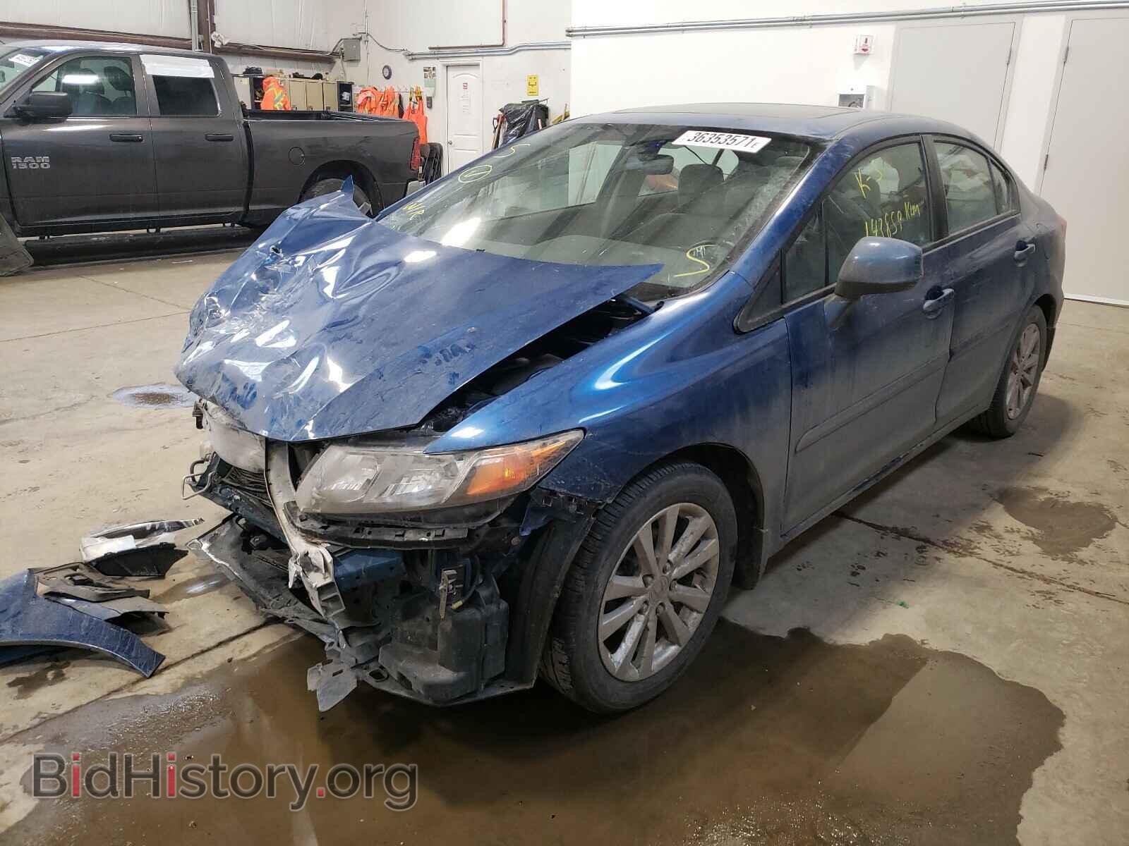 2012 HONDA CIVIC - VIN: 2HGFB2F59CH002365 - Фото 2