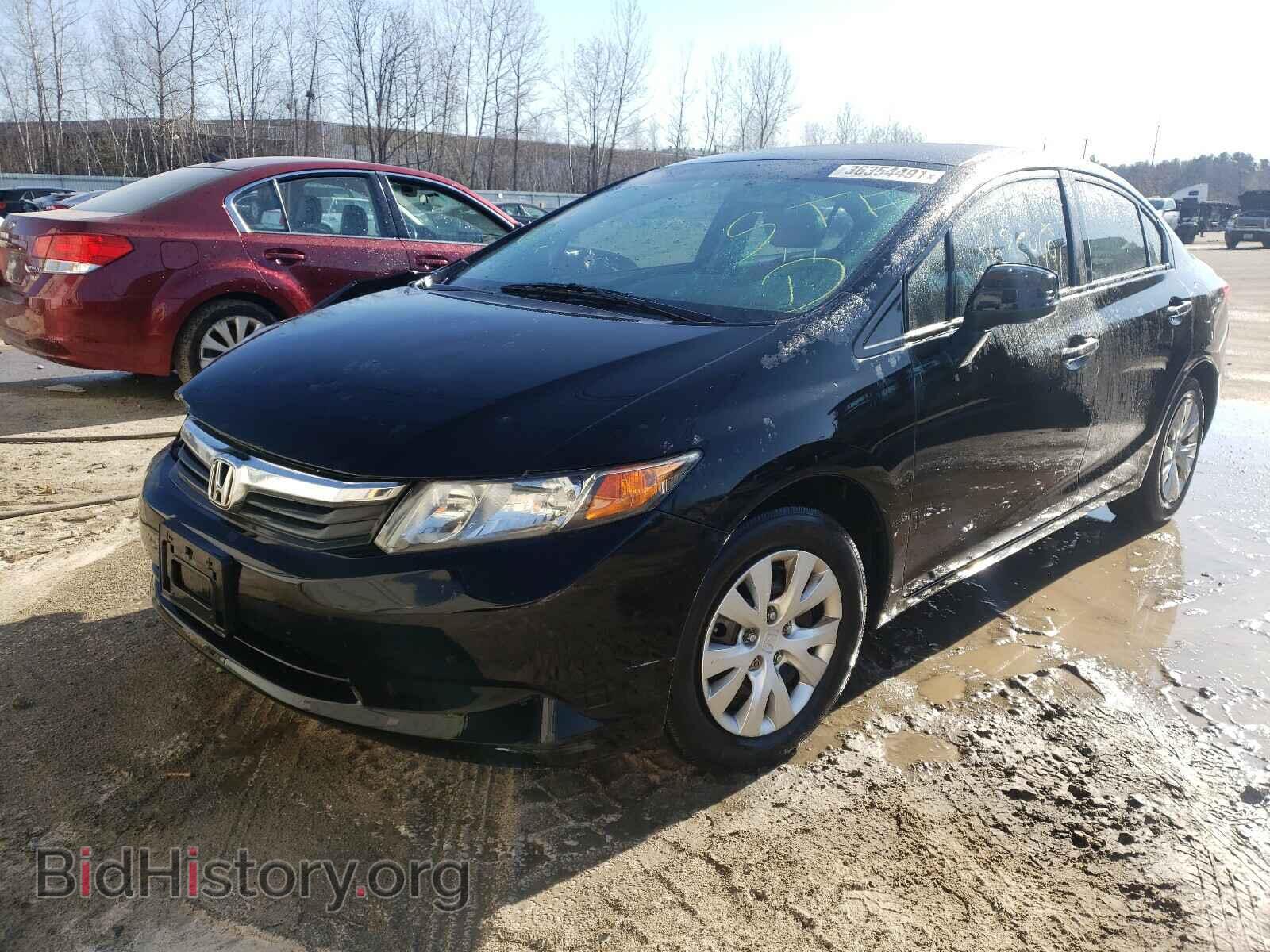 2012 HONDA CIVIC - VIN: 2HGFB2F57CH587317 - Фото 2