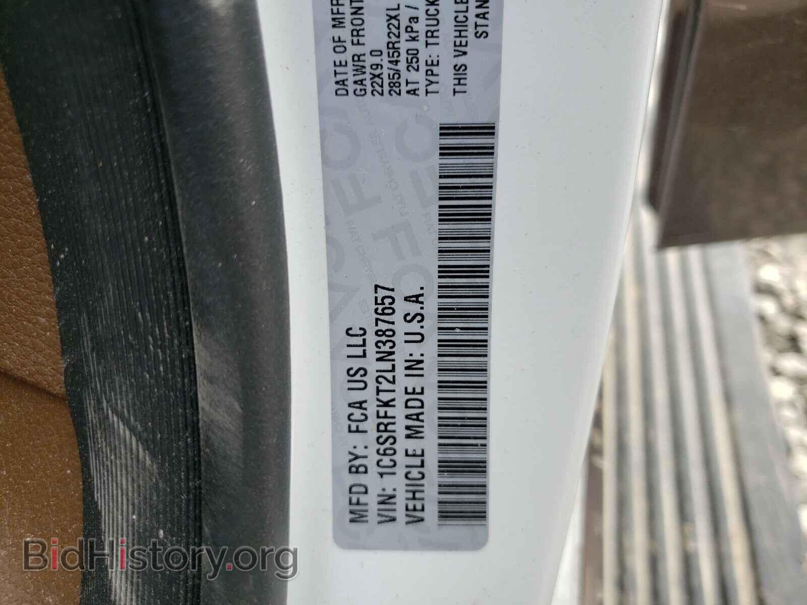 2020 RAM 1500 - VIN: 1C6SRFKT2LN387657 - Фото 10