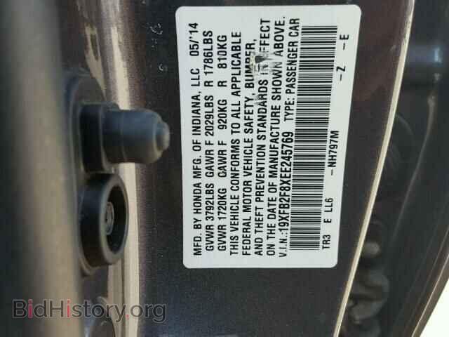 2014 HONDA CIVIC - VIN: 19XFB2F8XEE245769 - Фото 10
