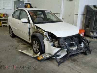 2011 Kia RIO BASE, белый — VIN KNADH4A34B6735779, Copart
