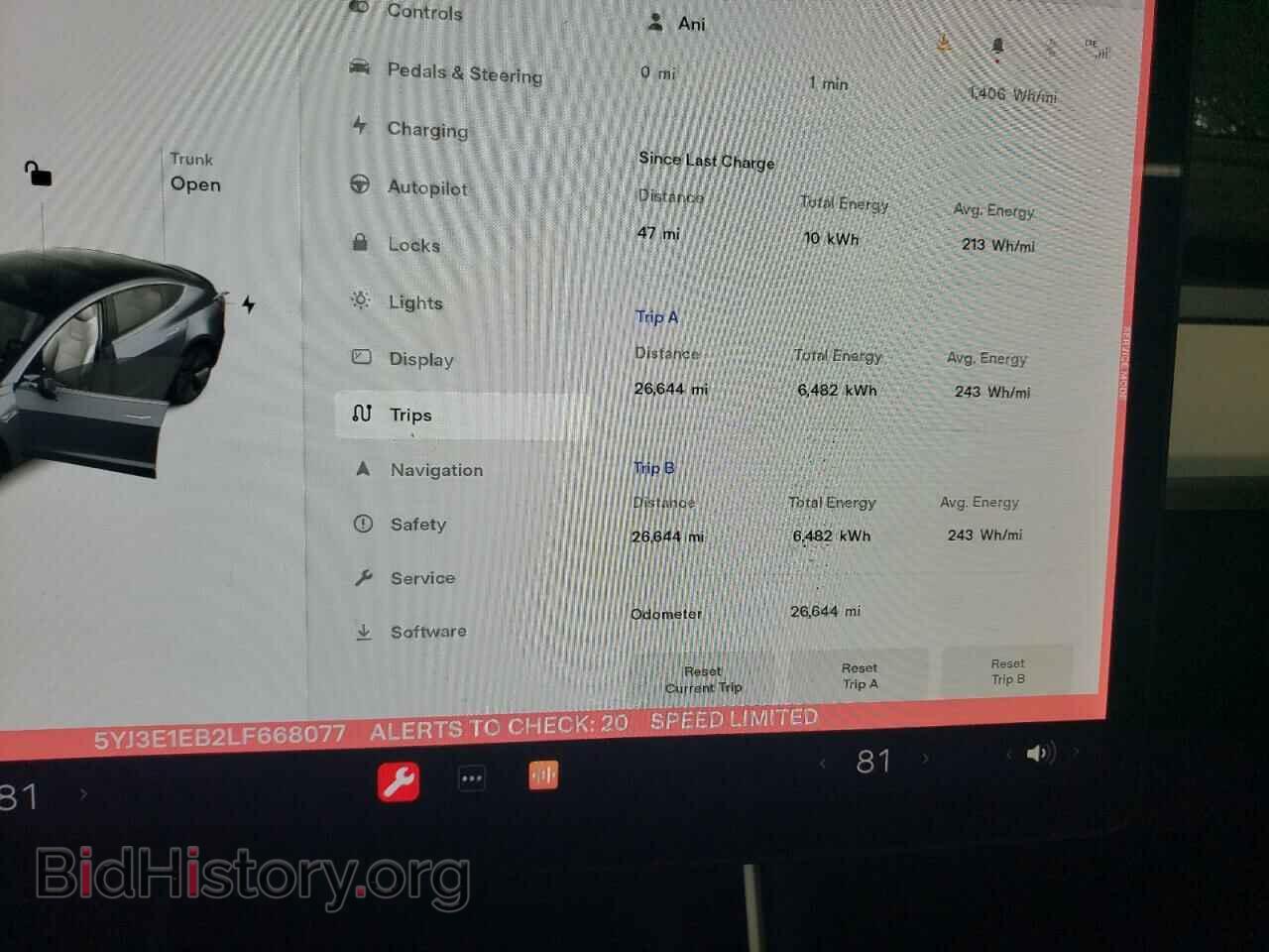 2020 TESLA MODEL 3 - VIN: 5YJ3E1EB2LF668077 - Фото 9