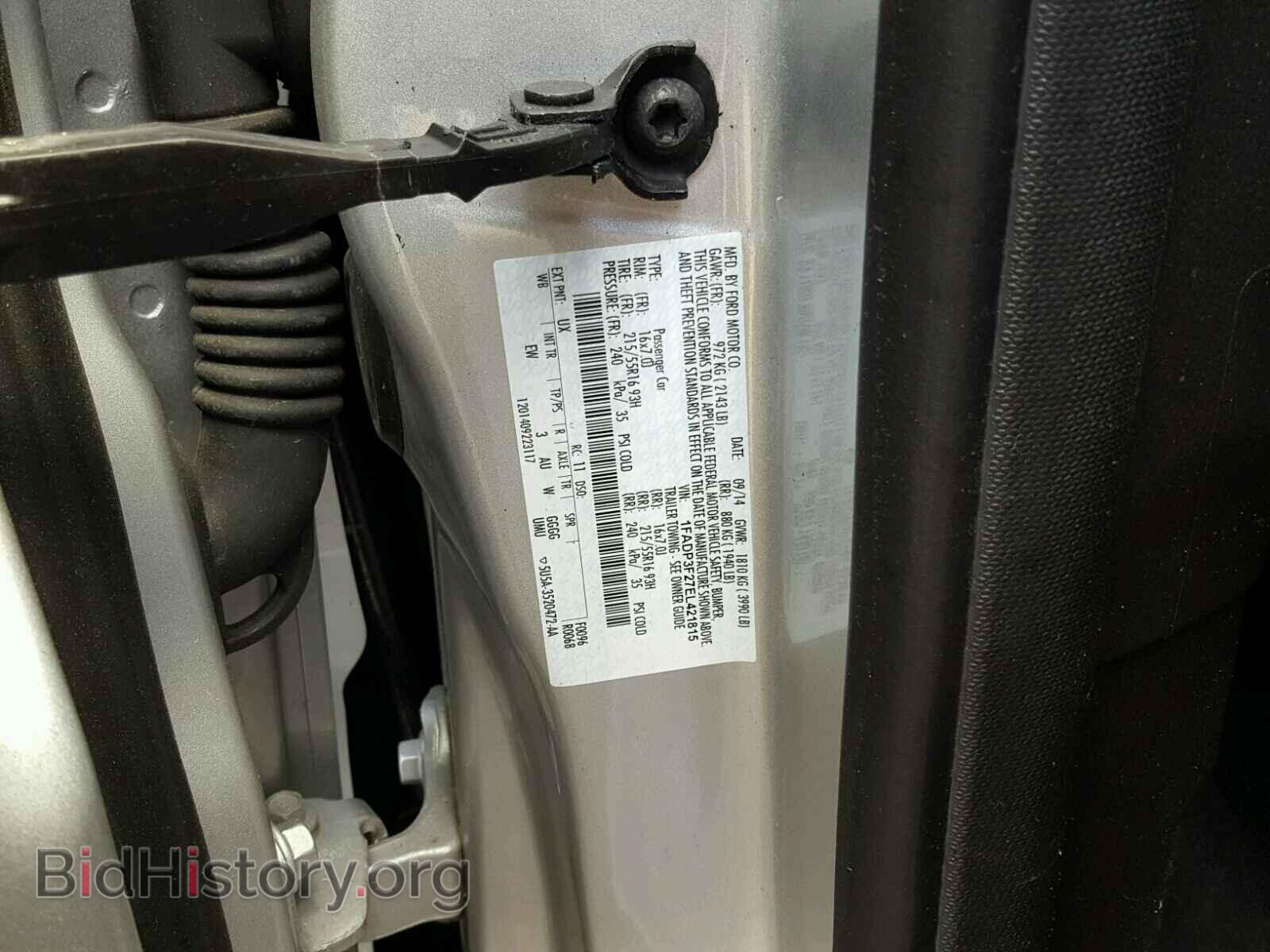 2014 FORD FOCUS - VIN: 1FADP3F27EL421815 - Фото 10