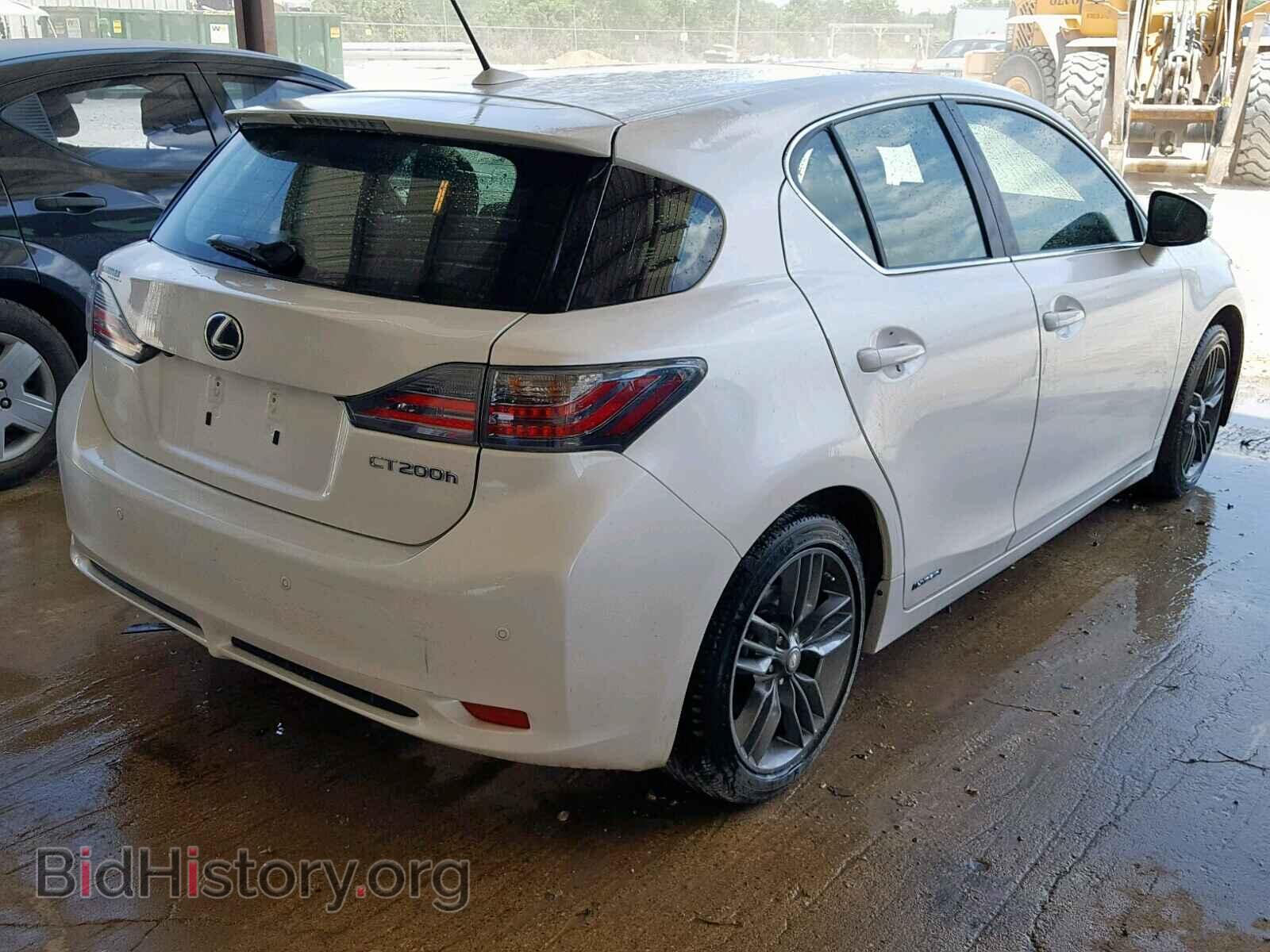 2013 LEXUS CT 200 - VIN: JTHKD5BHXD2154074 - Фото 4