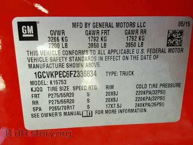2015 CHEVROLET SILVERADO - VIN: 1GCVKPEC6FZ336834 - Фото 10