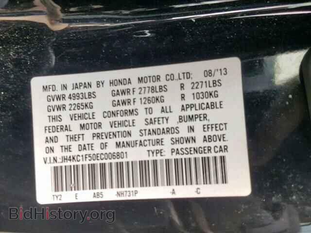 2014 ACURA RLX - VIN: JH4KC1F50EC006801 - Фото 10