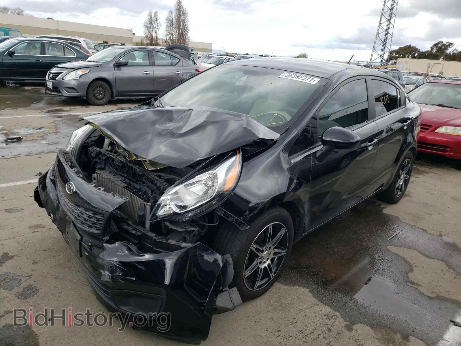 2013 KIA RIO - VIN: KNADM4A33D6104939 - Фото 2
