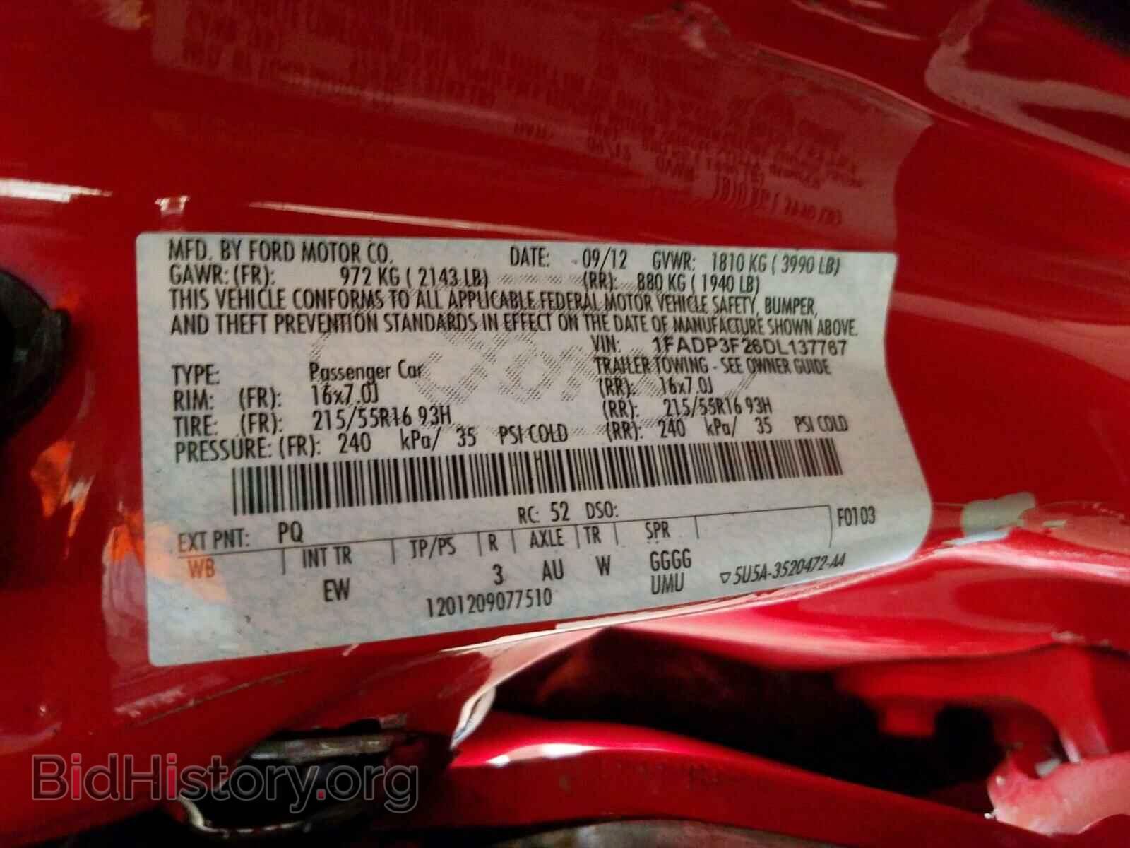 2013 FORD FOCUS - VIN: 1FADP3F26DL137767 - Photo 10