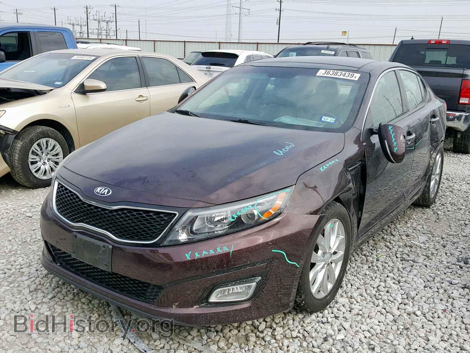 2015 KIA OPTIMA EX - VIN: 5XXGN4A76FG351960 - Фото 2