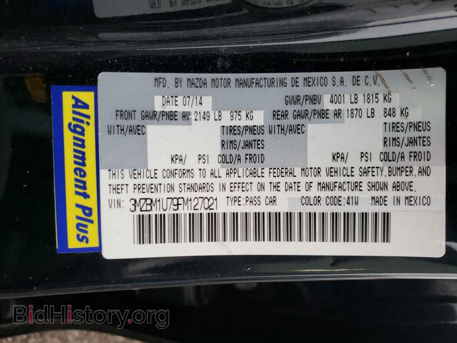 2015 MAZDA 3 - VIN: 3MZBM1U79FM127021 - Фото 10
