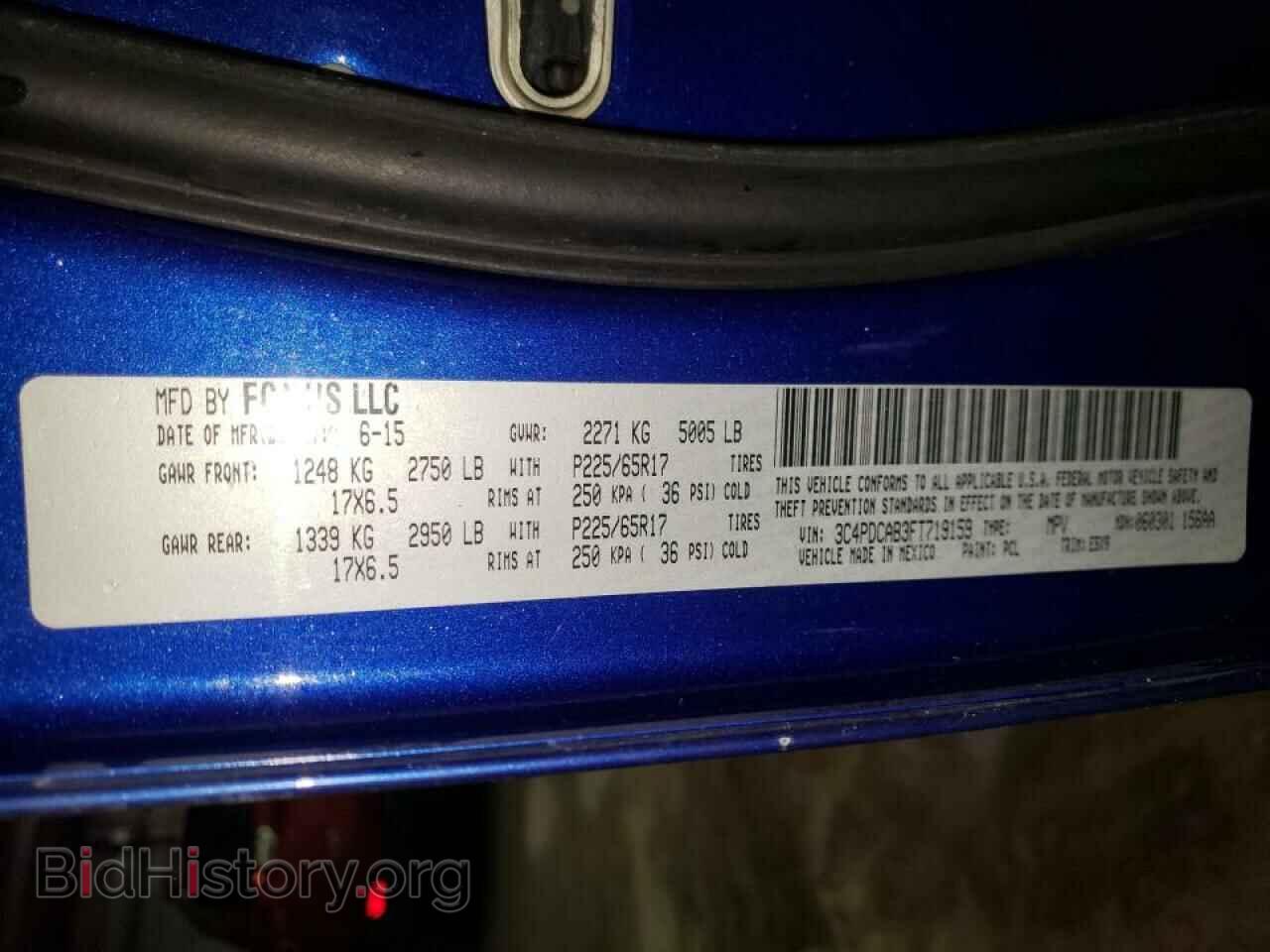 2015 DODGE JOURNEY - VIN: 3C4PDCAB3FT719159 - Photo 10