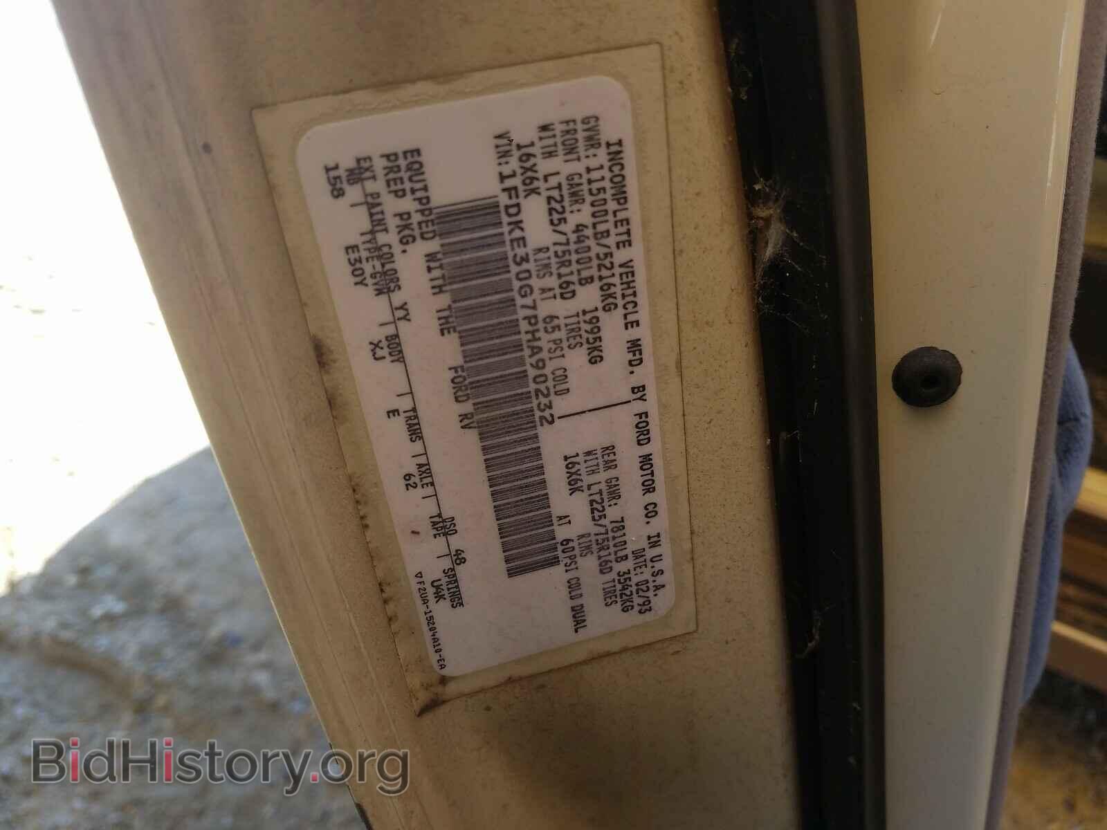 1993 FORD ECONOLINE - VIN: 1FDKE30G7PHA90232 - Photo 10