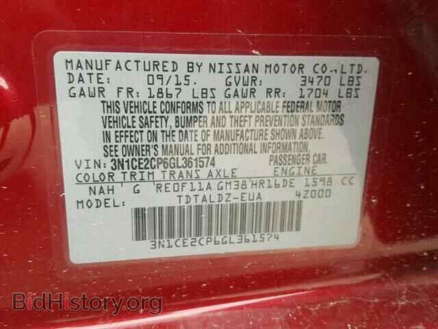 2016 NISSAN VERSA - VIN: 3N1CE2CP6GL361574 - Фото 10