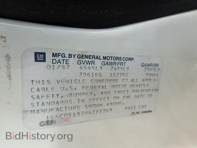 1987 CADILLAC DEVILLE - VIN: 1G6CD5187H4277769 - Photo 9