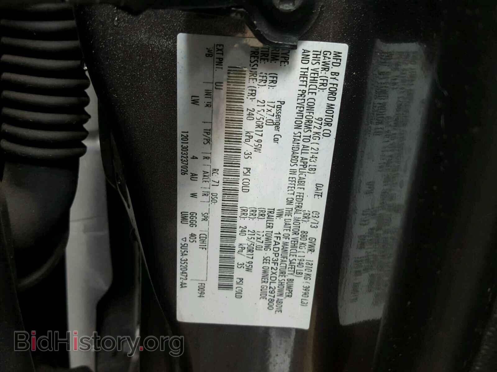 2013 FORD FOCUS - VIN: 1FADP3F2XDL297800 - Фото 10