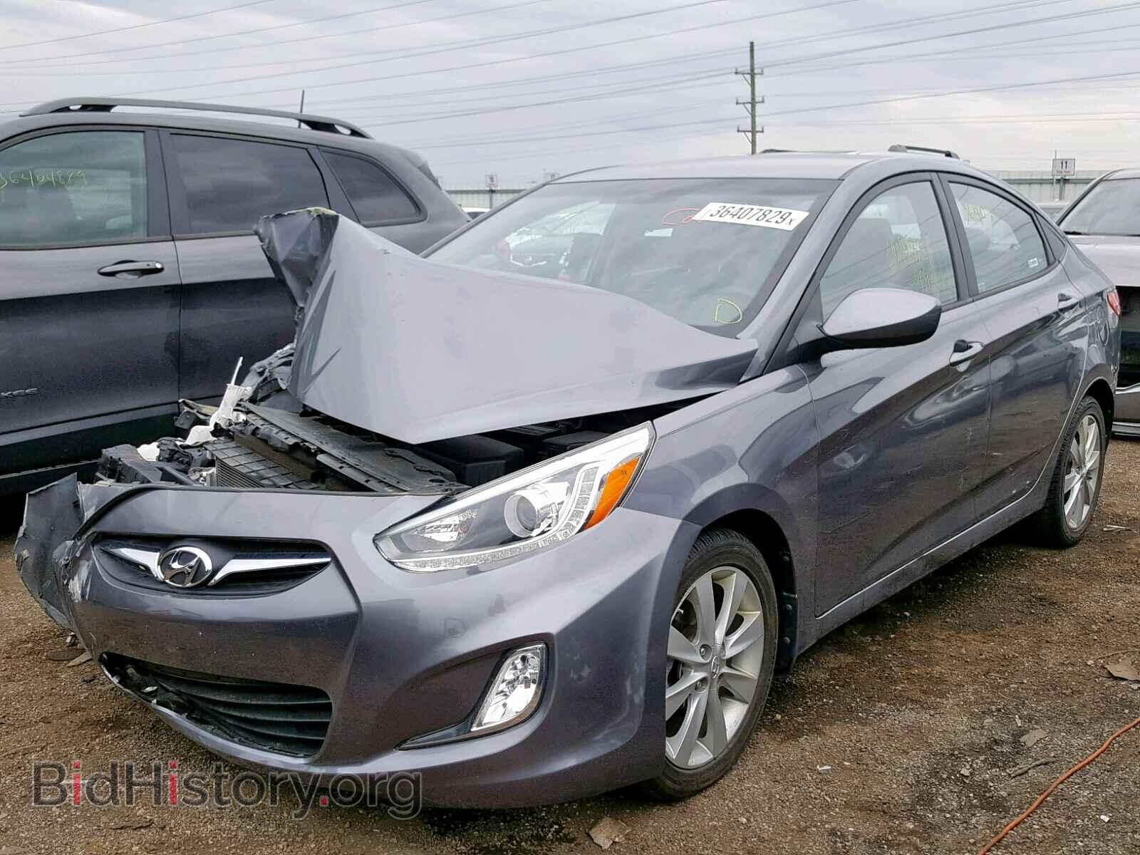 2014 HYUNDAI ACCENT - VIN: KMHCU4AE6EU602643 - Фото 2