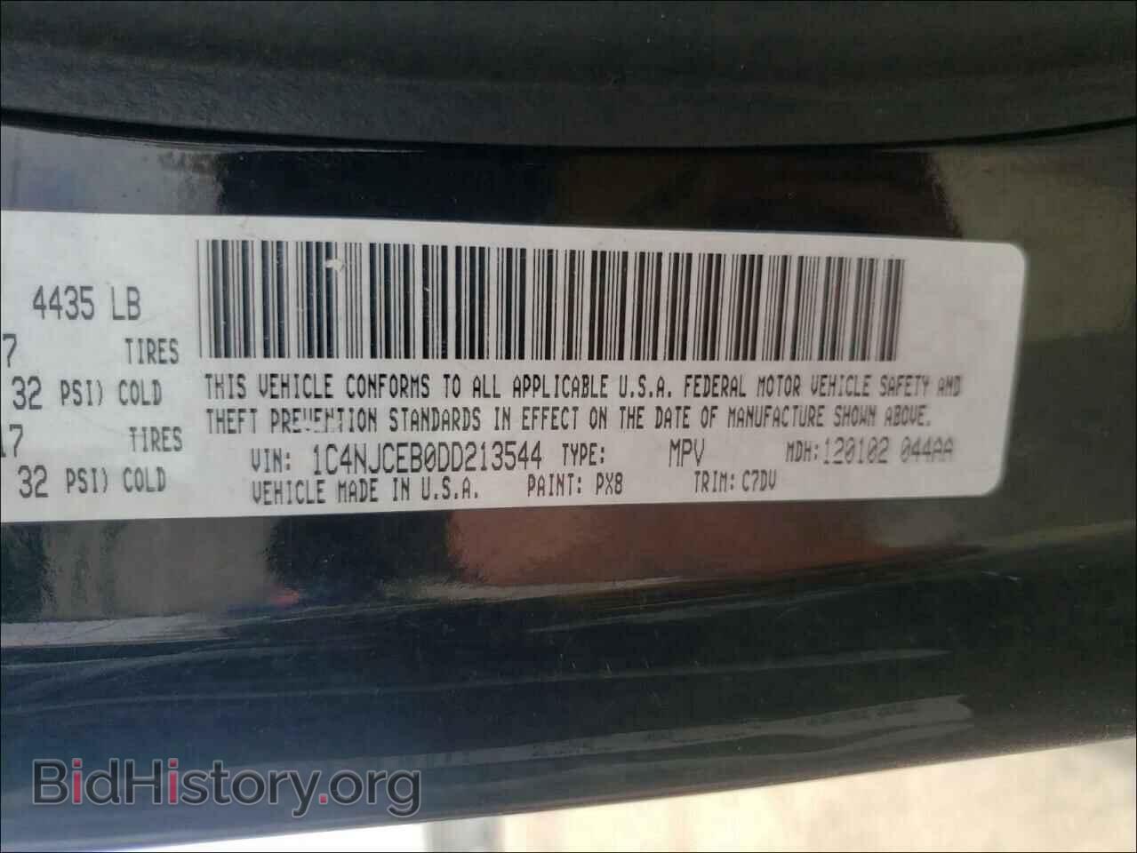 2013 JEEP COMPASS - VIN: 1C4NJCEB0DD213544 - Photo 10