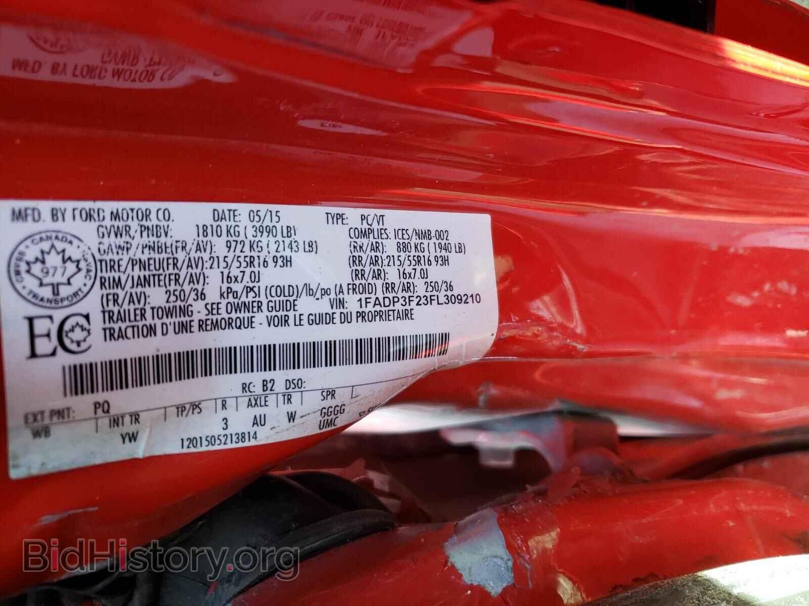2015 FORD FOCUS - VIN: 1FADP3F23FL309210 - Photo 10
