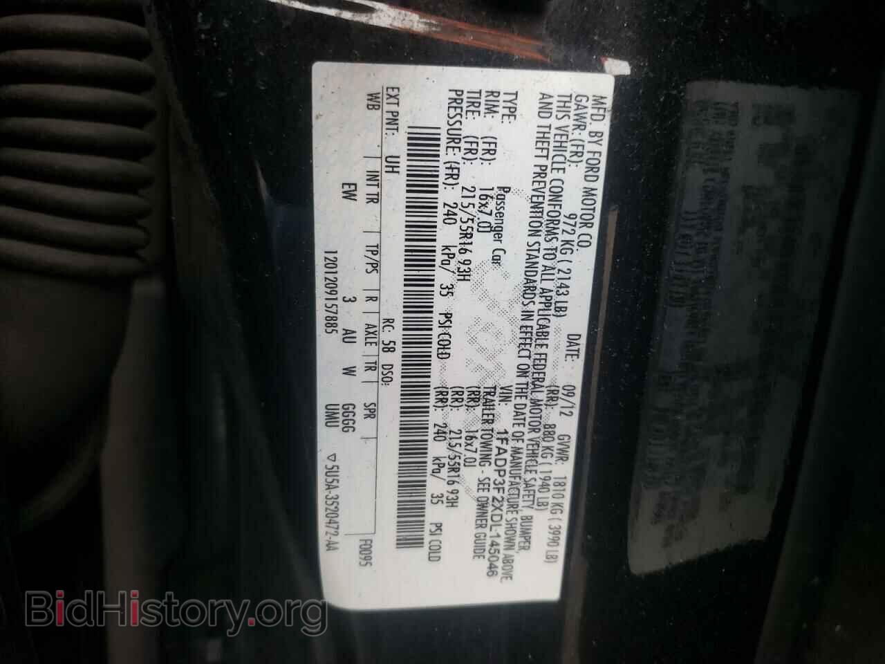 2013 FORD FOCUS - VIN: 1FADP3F2XDL145046 - Фото 12