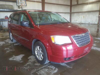2010 Chrysler MINIVAN Town & COU, red — VIN 2A4RR5D1XAR115302, Copart