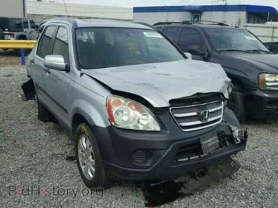 2006 Honda CRV CR-V EX, серебристый — VIN JHLRD68816C021345, Copart