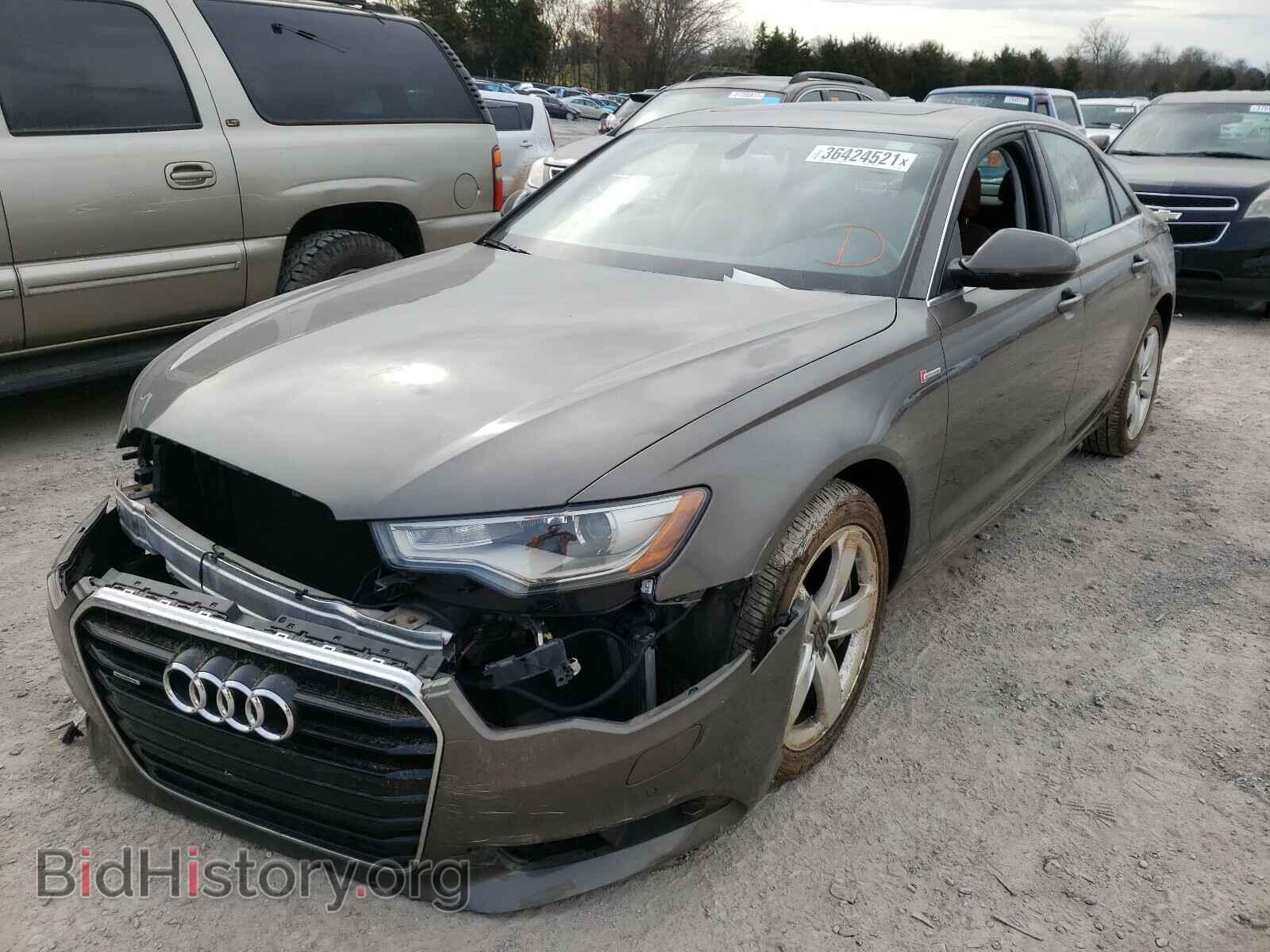 2012 AUDI A6 - VIN: WAUGGAFC1CN163438 - Фото 2