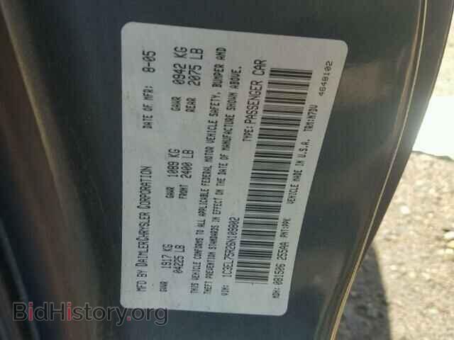 2006 CHRYSLER SEBRING - VIN: 1C3EL75R26N109802 - Фото 10