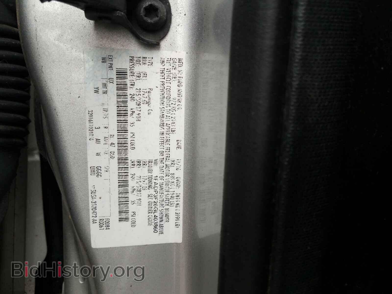 2016 FORD FOCUS - VIN: 1FADP3F26GL403860 - Photo 10