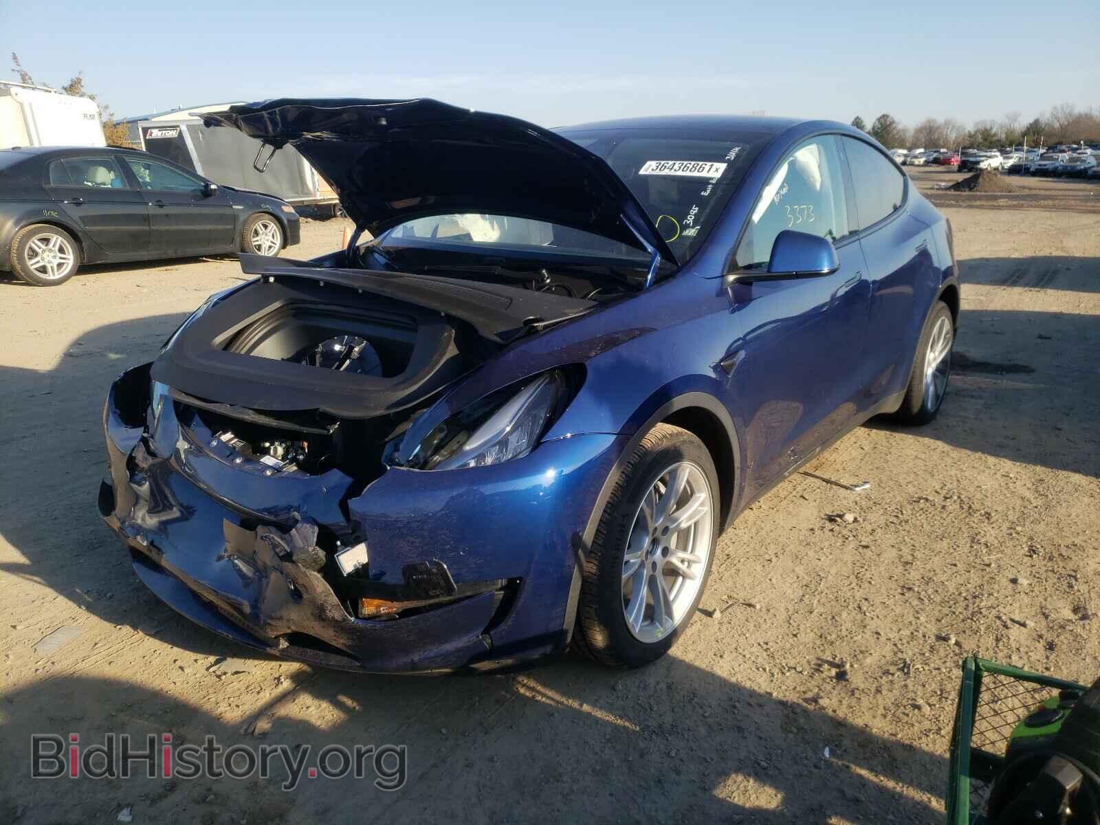 2021 TESLA MODEL Y - VIN: 5YJYGDEE0MF066761 - Фото 2