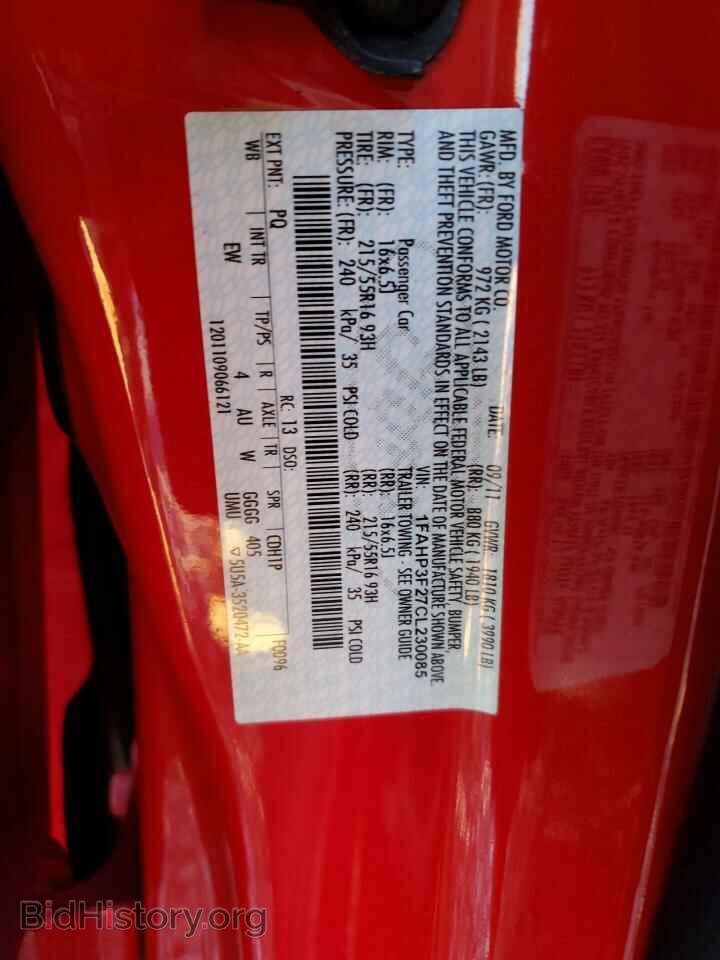 2012 FORD FOCUS - VIN: 1FAHP3F27CL230085 - Фото 12