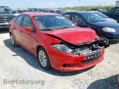 2014 Dodge DART Dart SXT, красный — VIN 1C3CDFBB7ED904242, Copart