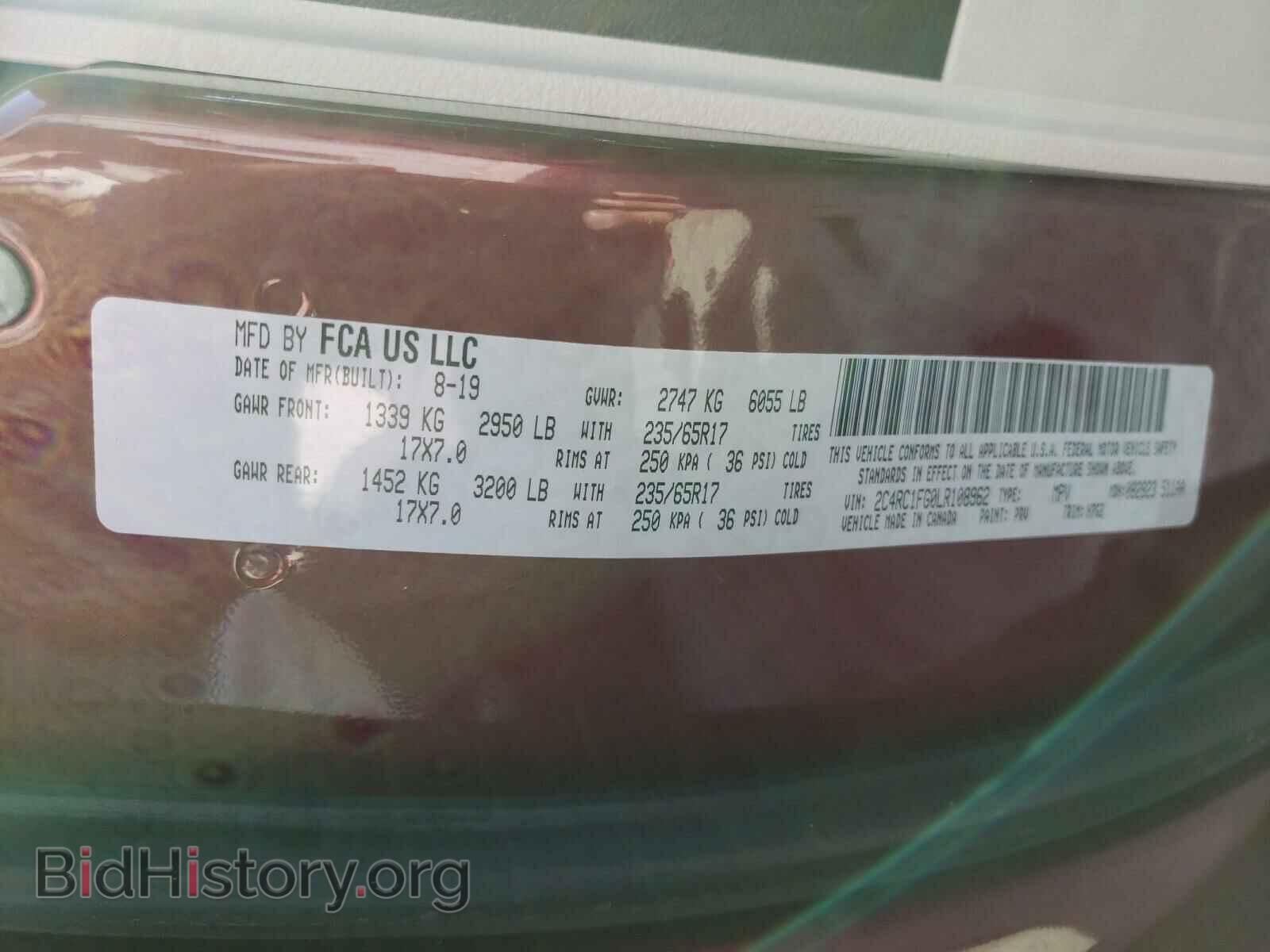 2020 CHRYSLER PACIFICA - VIN: 2C4RC1FG0LR108962 - Photo 10
