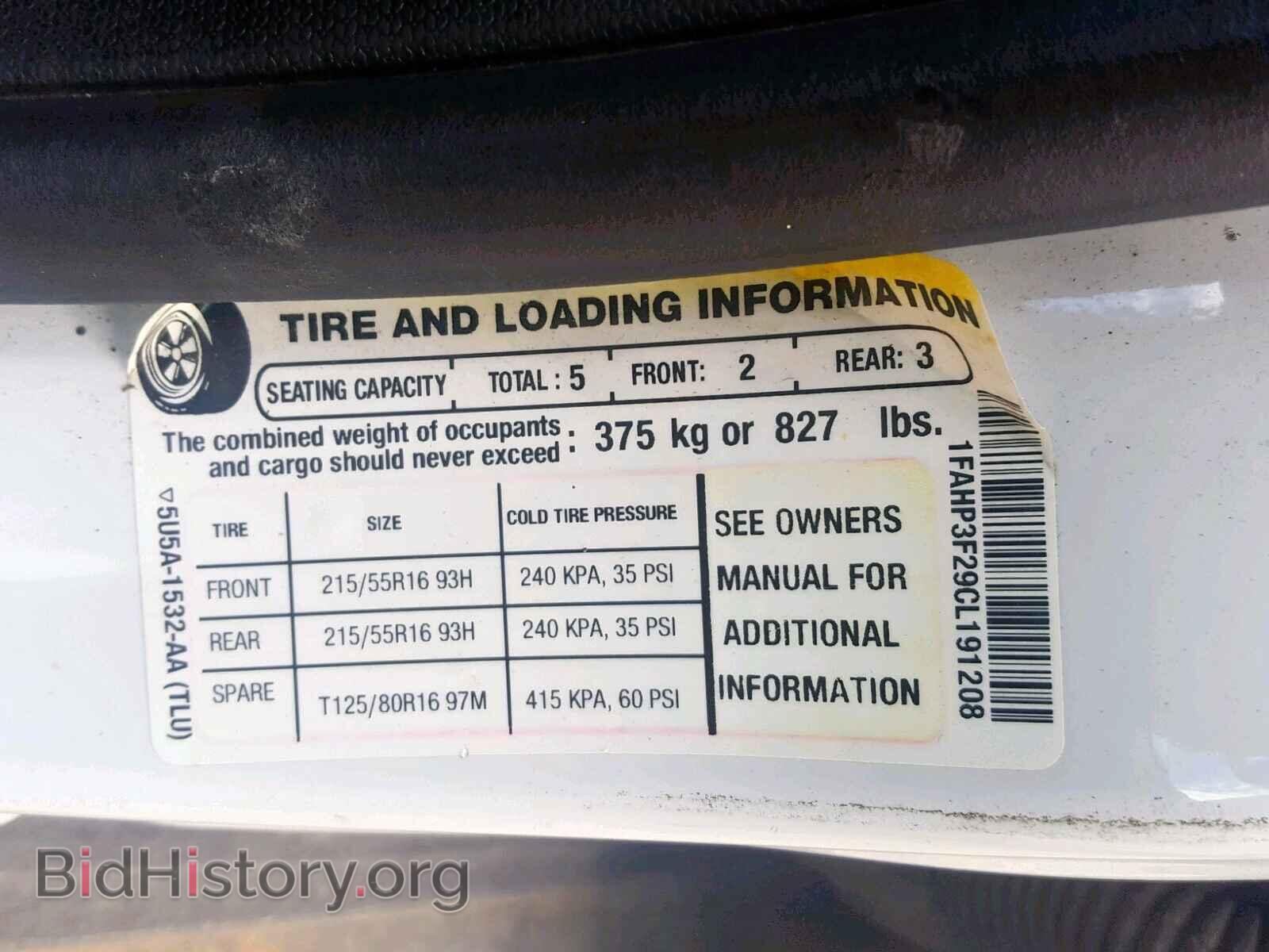 2012 FORD FOCUS SE - VIN: 1FAHP3F29CL191208 - Фото 10