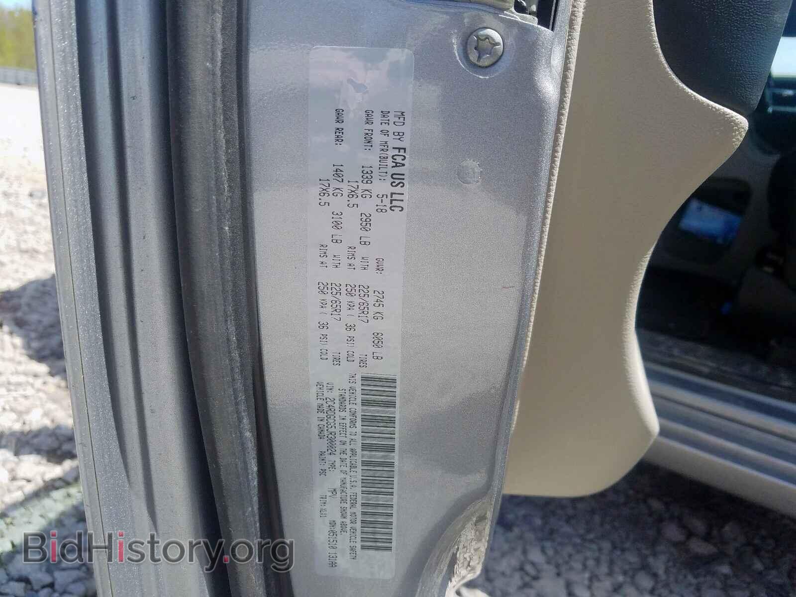 2018 DODGE CARAVAN - VIN: 2C4RDGCG5JR300024 - Фото 10