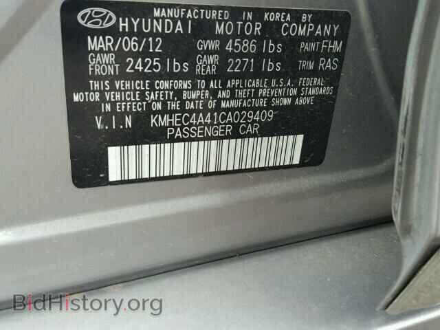 2012 HYUNDAI SONATA - VIN: KMHEC4A41CA029409 - Фото 10