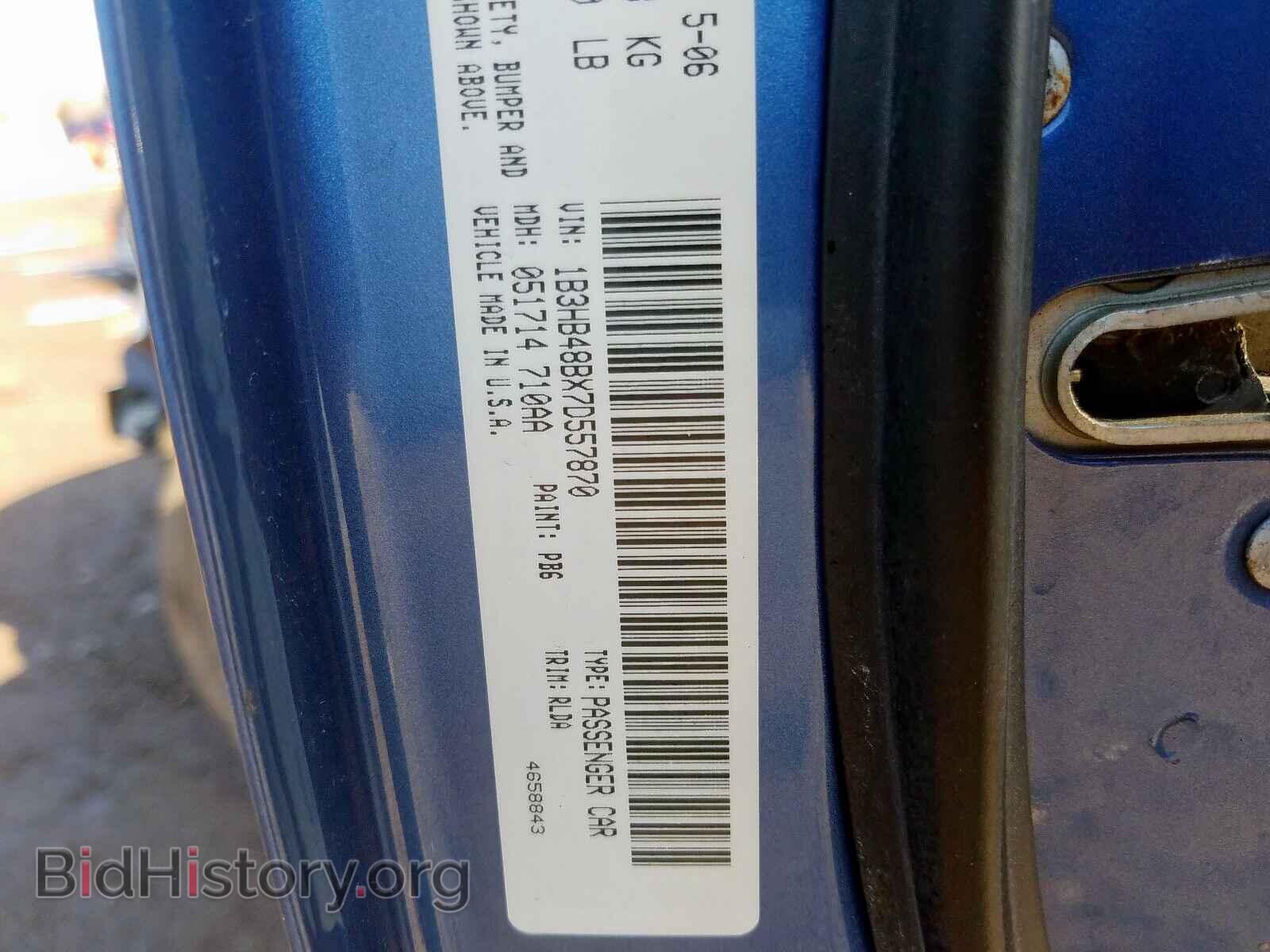 2007 DODGE CALIBER - VIN: 1B3HB48BX7D557870 - Фото 10