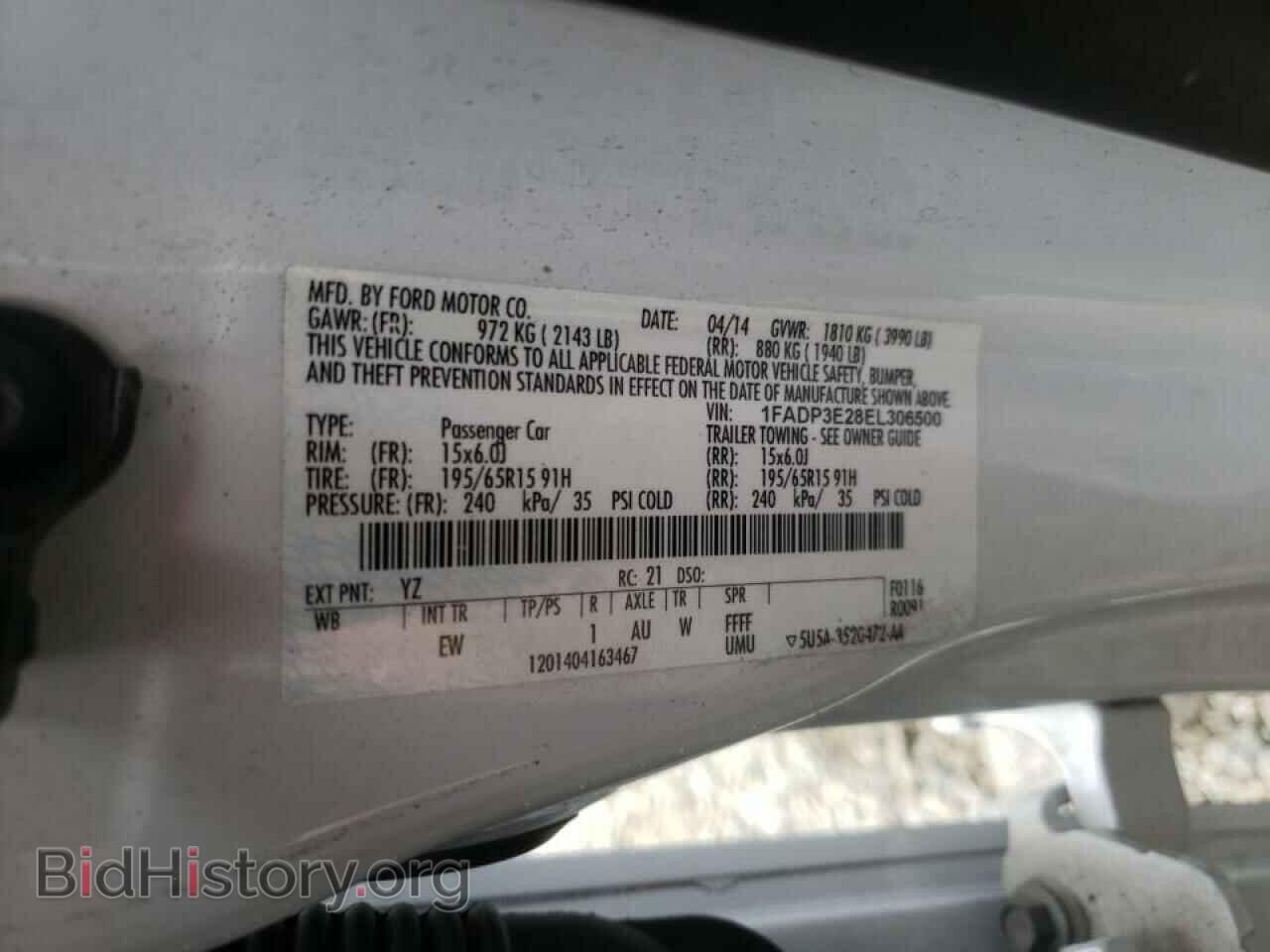 2014 FORD FOCUS - VIN: 1FADP3E28EL306500 - Photo 10
