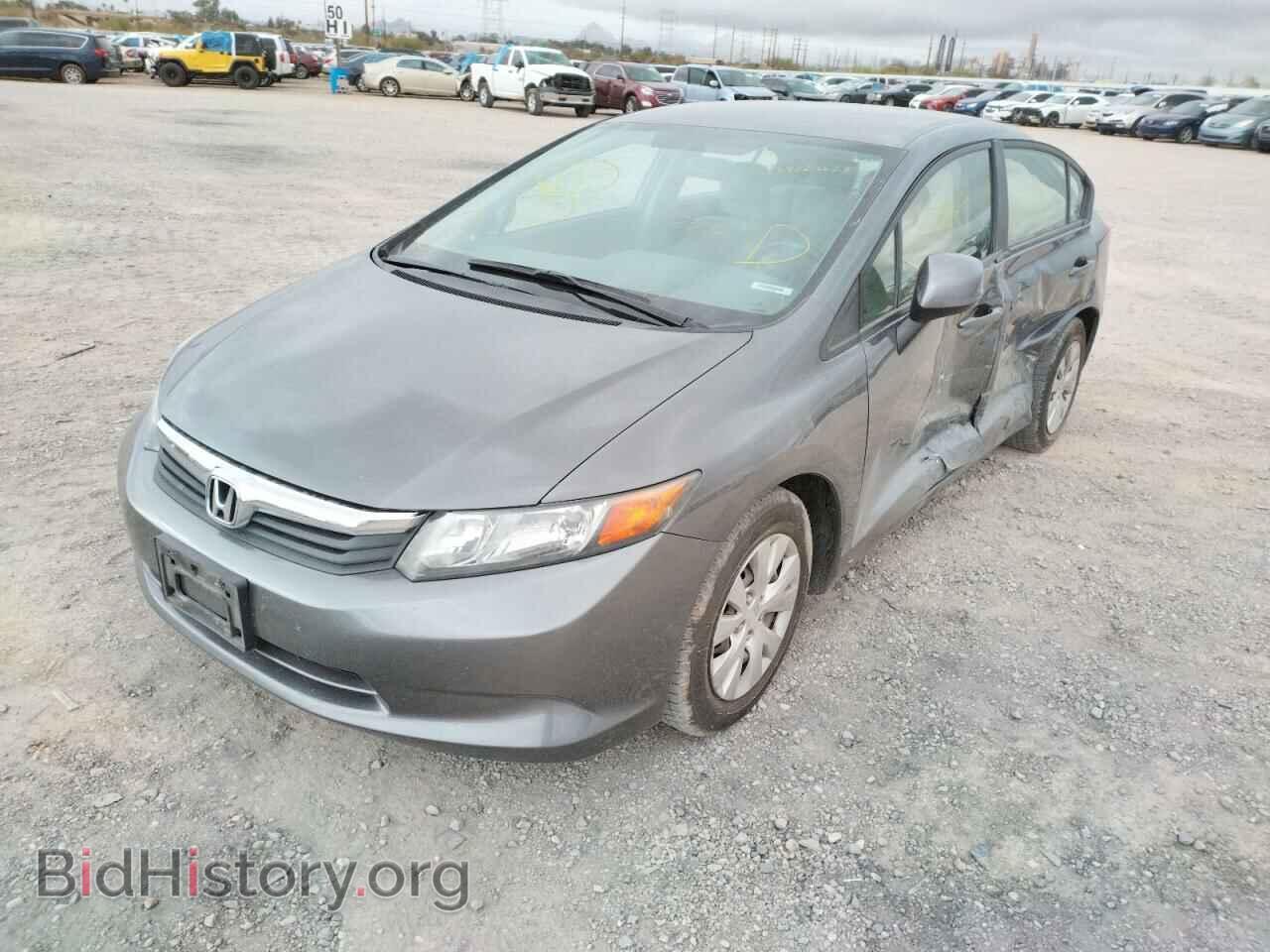 2012 HONDA CIVIC - VIN: 2HGFB2F57CH307461 - Фото 2
