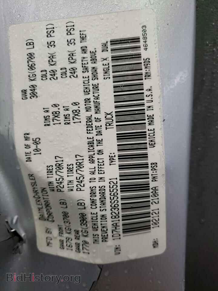 2006 DODGE RAM 1500 - VIN: 1D7HA18236S565521 - Фото 10