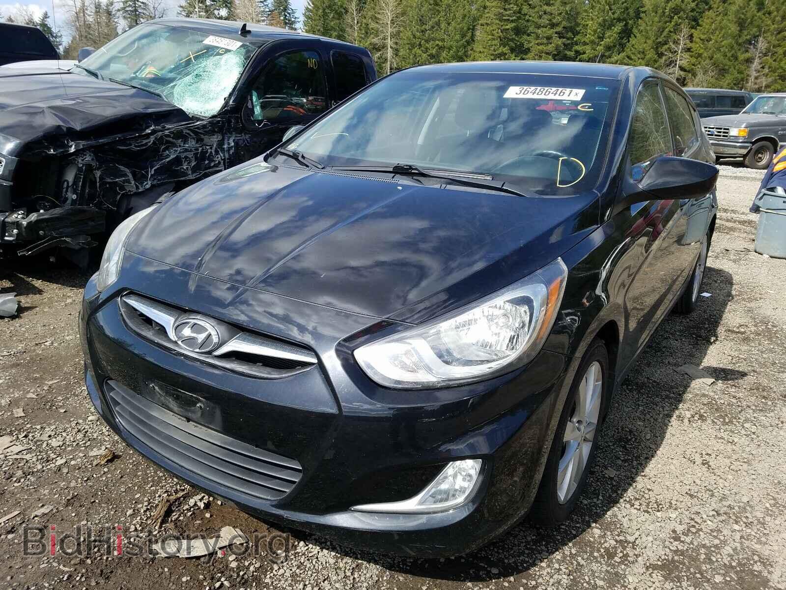 2012 HYUNDAI ACCENT - VIN: KMHCU5AEXCU053645 - Фото 2