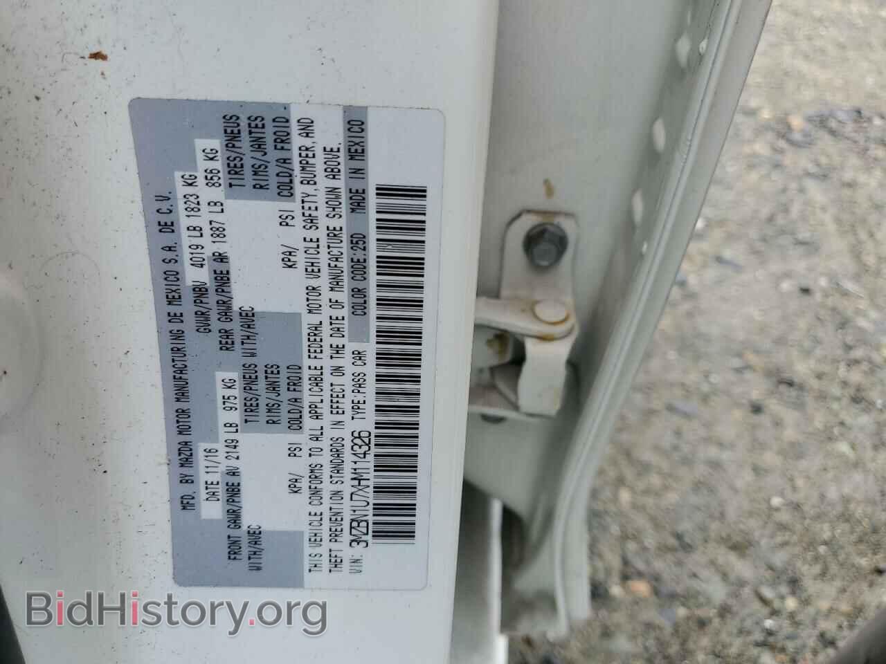 2017 MAZDA 3 - VIN: 3MZBN1U7XHM114326 - Фото 12