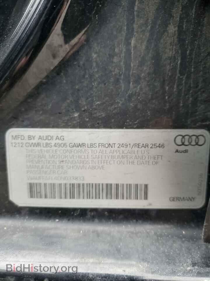 2013 AUDI A4 - VIN: WAUFFAFL4DN033833 - Photo 12