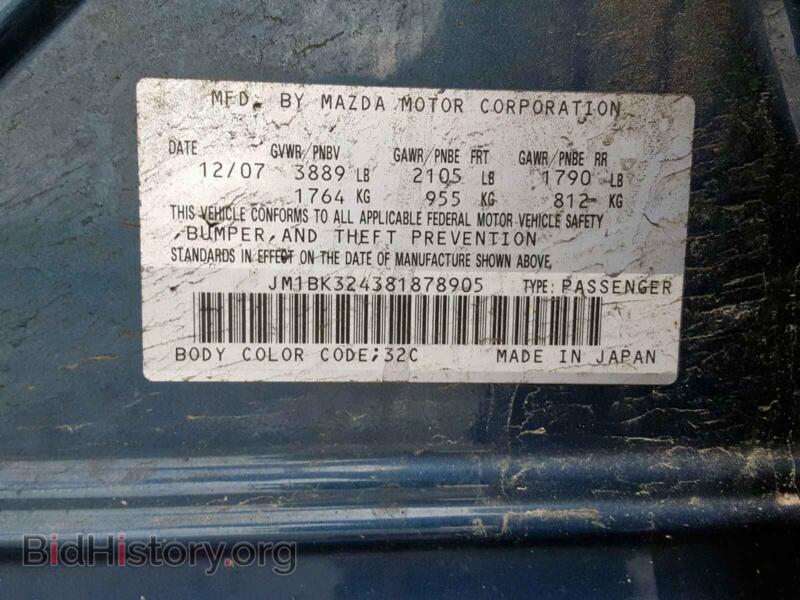 2008 Mazda 3 S (VIN JM1BK324381878905) — фото 10 из 10