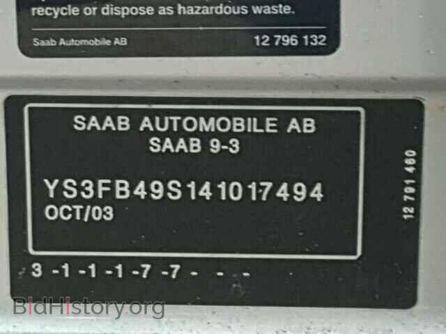 2004 SAAB 9 3 - VIN: YS3FB49S141017494 - Photo 10