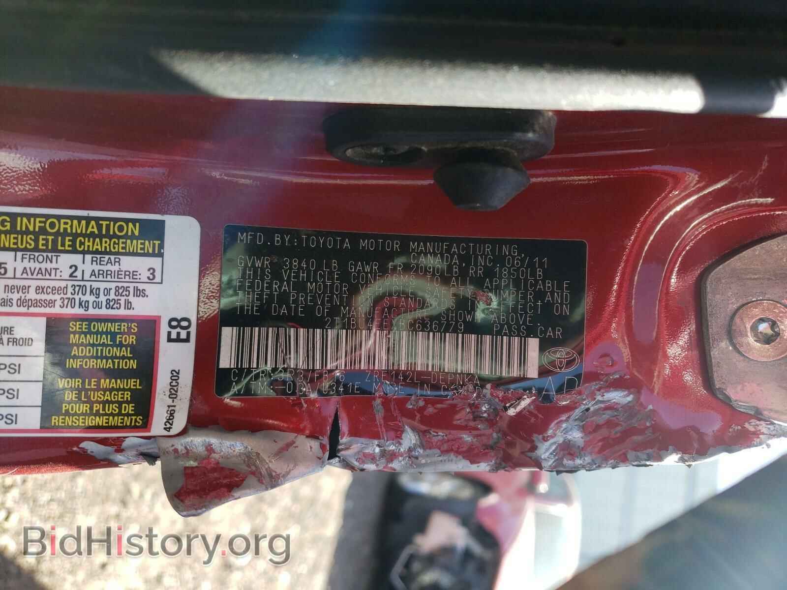 2011 TOYOTA COROLLA - VIN: 2T1BU4EEXBC636779 - Photo 10