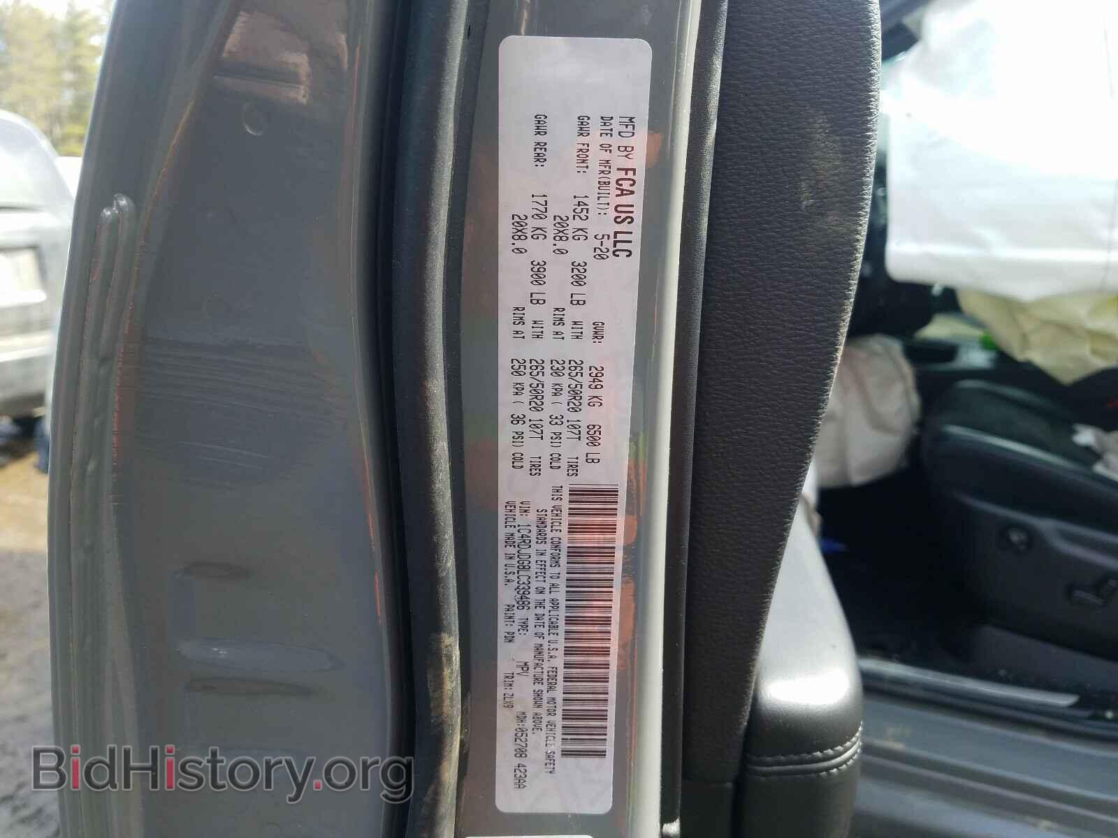 2020 DODGE DURANGO - VIN: 1C4RDJDG8LC339486 - Фото 10